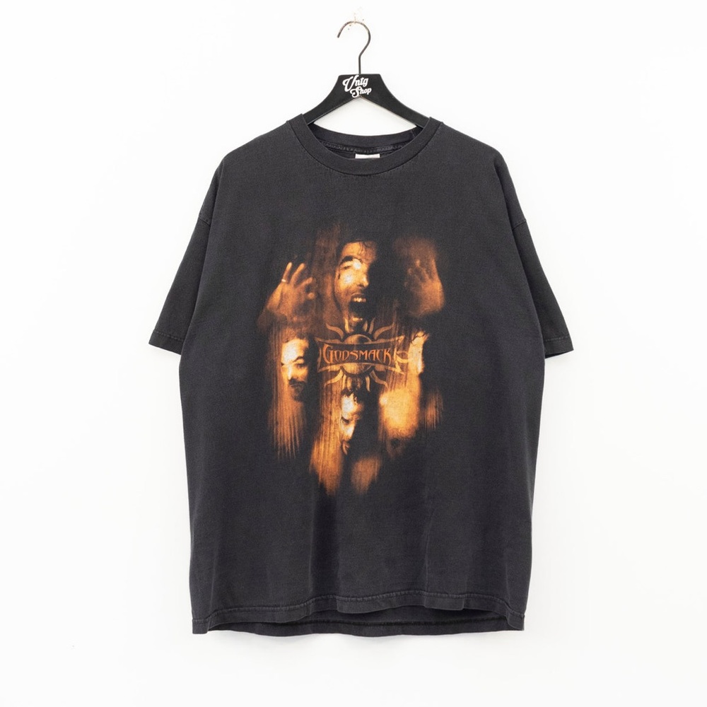 Godsmack 2003 Faceless Tour T-Shirt size xl. Fading